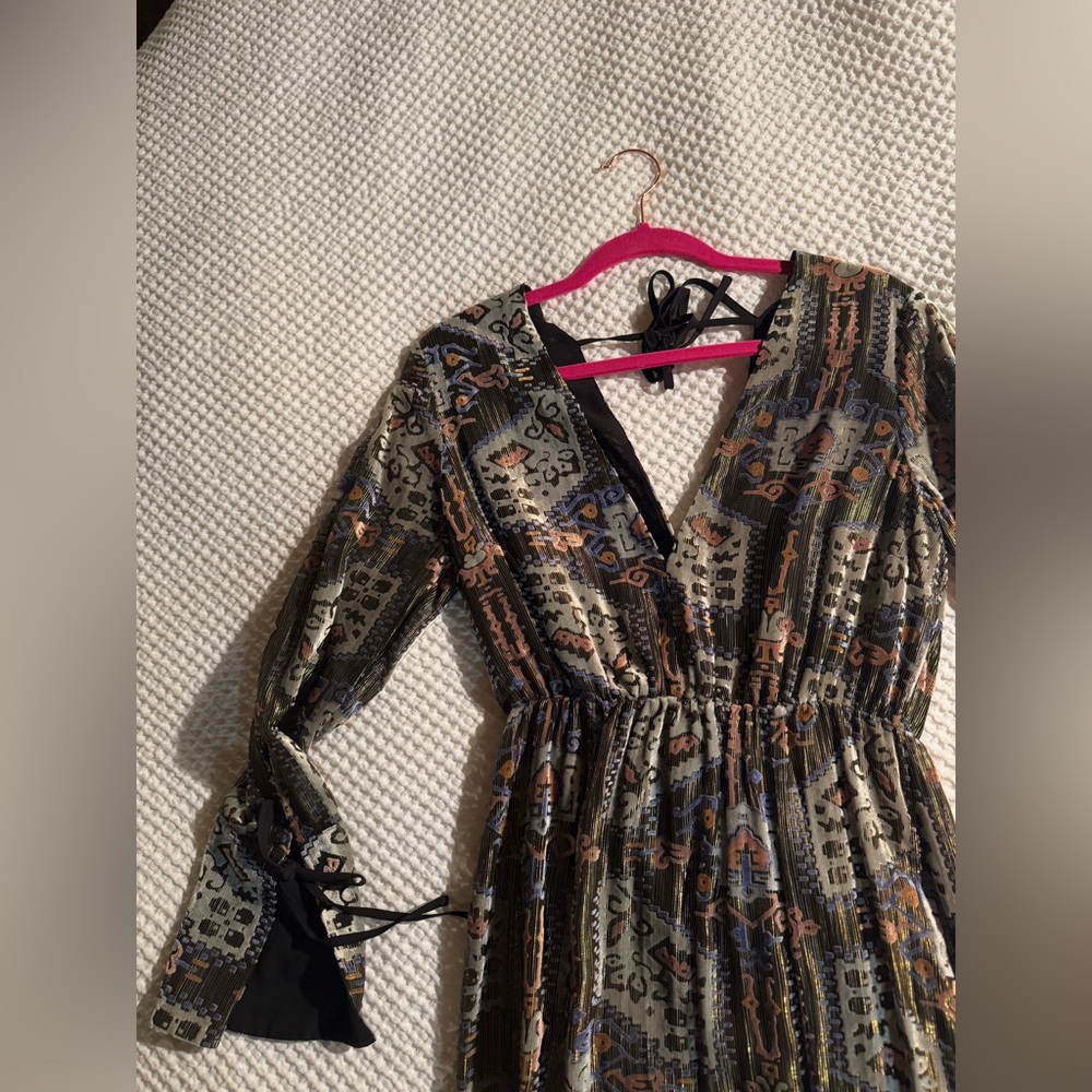 Top Shop Elegant Multicolor Patterned Women's Dre… - image 2